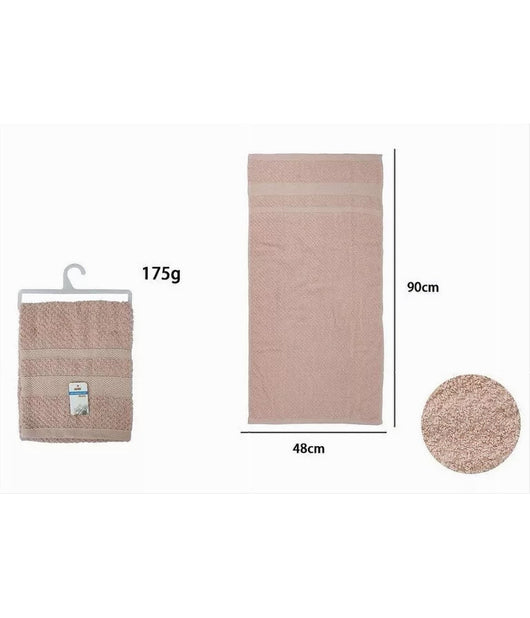 Asciugamano Da Bagno Viso In Cotone Morbida 48 X 90 Cm 175 Gr Colore Rosa 79488         