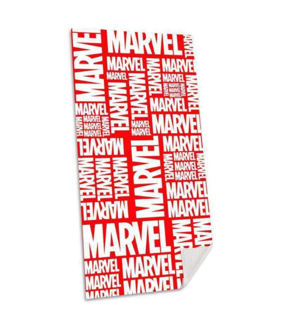 Telo Mare In Cotone Marvel Avengers Rosso Asciugamano Mare Piscina Bambini         