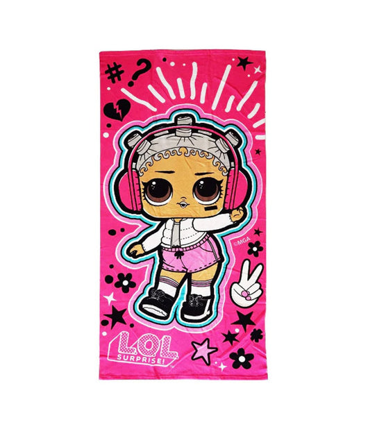 Telo Mare In Cotone 140*70 Asciugamano Mare Lol Surprise + Sacca In Omaggio         