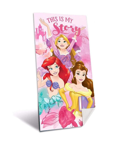 Telo Mare In Cotone Principesse Disney Ariel Asciugamano Mare Piscina Bambini         