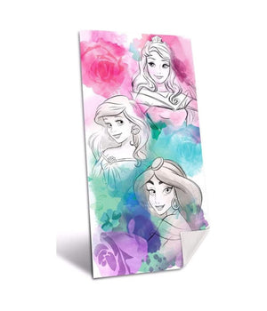 Telo Mare In Cotone Principesse Disney Asciugamano Mare Piscina Ariel Jasmine         