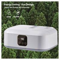 Trade Shop - Asciugatrice Portatile Elettrica Con Timer Spegnimento Automatico 1200w Aria Calda         