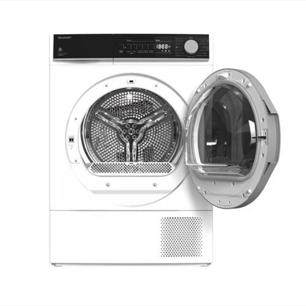 Asciugatrice Sharp 10 kg pompa di calore KDNHB0S7GWD Classe D