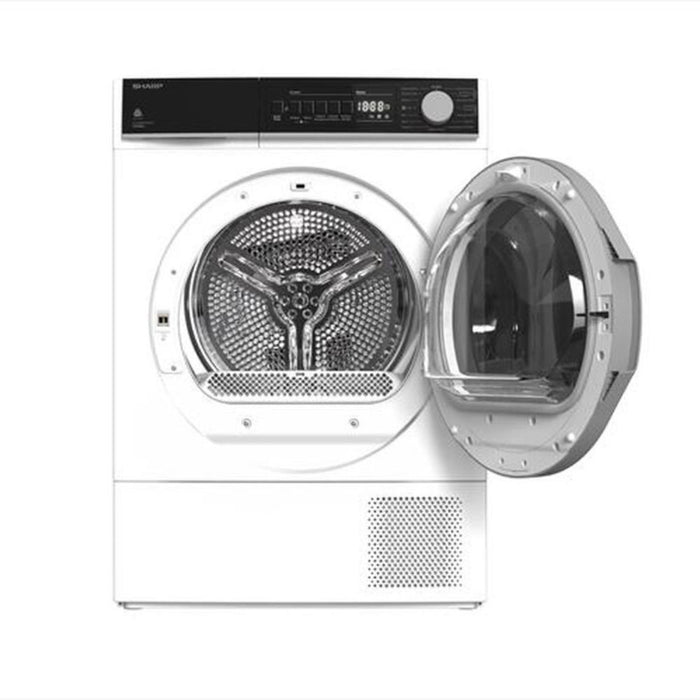Asciugatrice Sharp 10 kg pompa di calore KDNHB0S7GWD Classe D