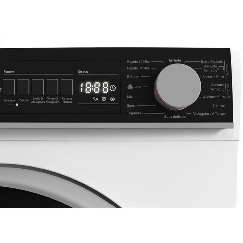 Asciugatrice Sharp 10 kg pompa di calore KDNHB0S7GWD Classe D