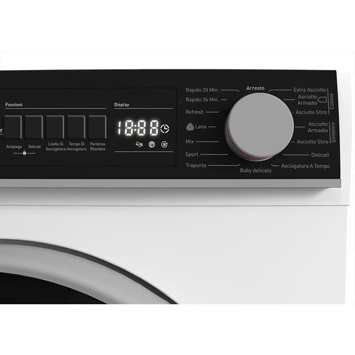 Asciugatrice Sharp 10 kg pompa di calore KDNHB0S7GWD Classe D