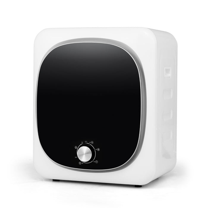 Asciugatrice portatile con 5 modalit¨¤ di asciugatura tamburo in acciaio inox, Asciugatrice elettrica a carico frontale-Elettrodomestici pulizia