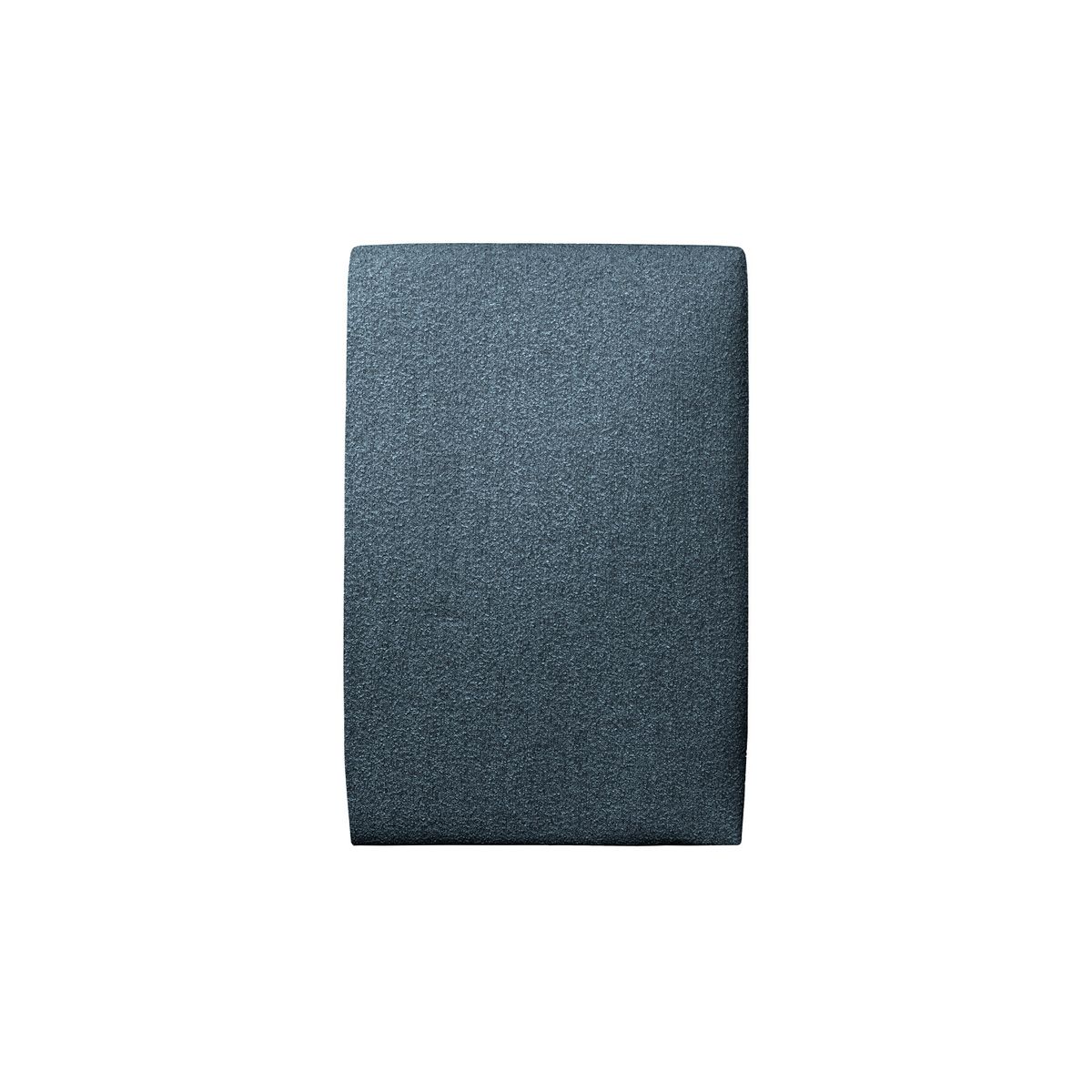 Letto 90x200 cm con testata imbottita - tessuto bouclé