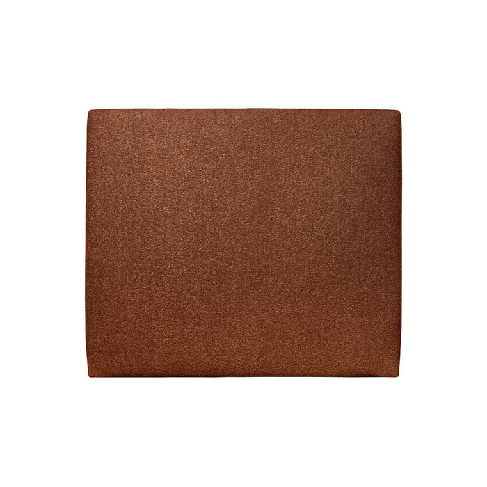 Testiera in tessuto bouclé terracotta liscio L150 cm