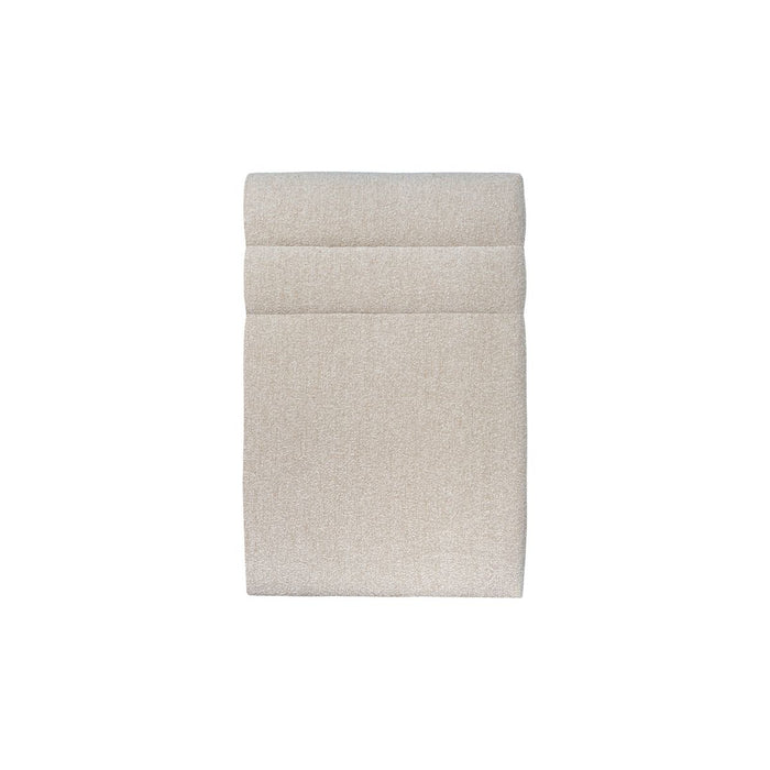 Letto 90x200 cm con testiera in linea - tessuto bouclé