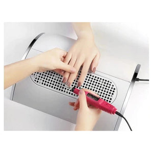 Trade Shop - Aspirapolvere Professionale Per Unghie 40 W Aspiratore Per Manicure Pedicure Bianco         
