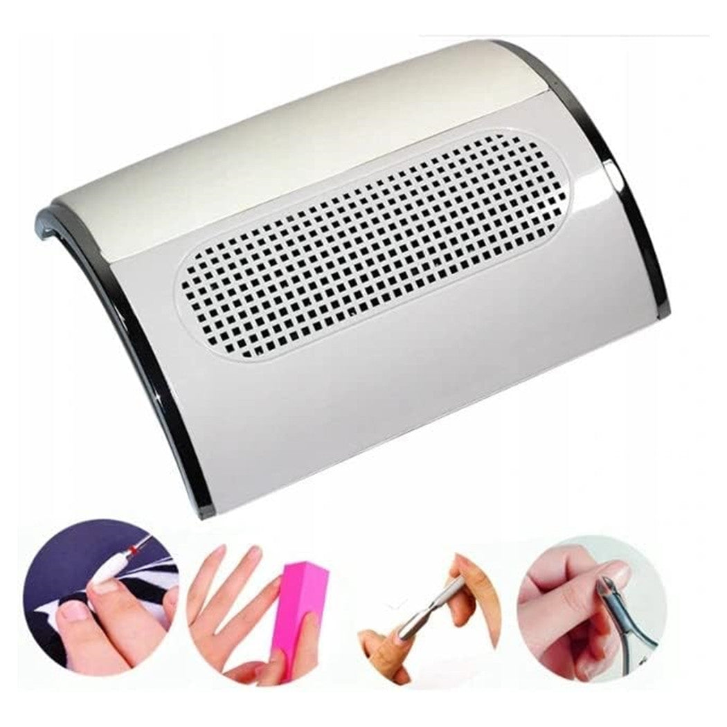 Trade Shop - Aspirapolvere Professionale Per Unghie 40 W Aspiratore Per Manicure Pedicure Bianco         