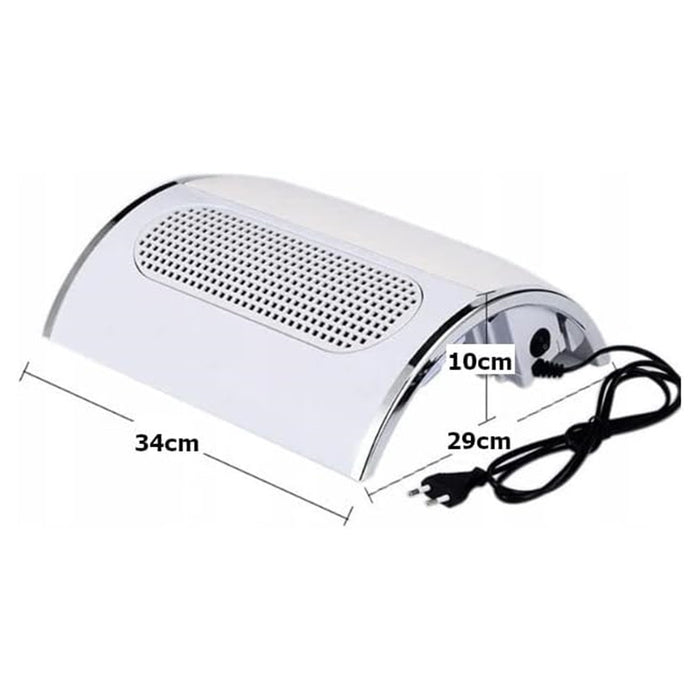 Trade Shop - Aspirapolvere Professionale Per Unghie 40 W Aspiratore Per Manicure Pedicure Bianco         