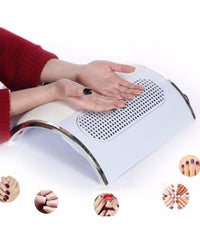 Aspiratore 3 Ventole Cromo Polvere Polveri Ricostruzione Unghie Nail Art Cuscino         