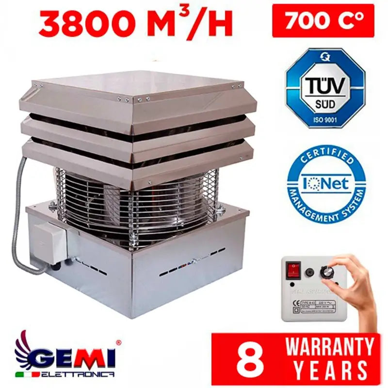 ASPIRATORE PER CAMINO In ACCIAIO Professionale Aspirafumo Elettrico Tiracamino Tirafumo Fumaiolo Comignolo Per Bbq stufe