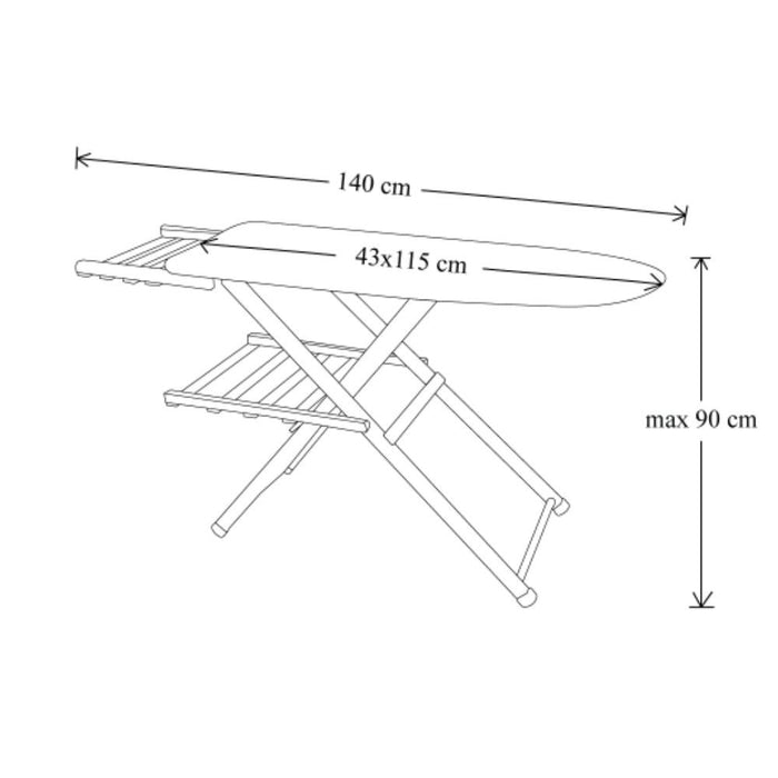 Asse da Stiro in Legno Cheto con Porta caldaia – Eleganza, Stabilità e Funzionalità