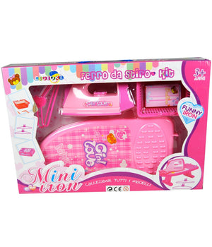 Asse Da Stiro Per Bambine Mini Con Ferro A Secco E Accessori Giochi         