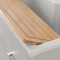 Asse di lavaggio in legno di bambù per lavatoio in resina da 80 cm