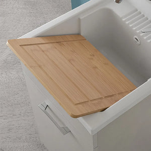 Asse di lavaggio per lavatoio in resina da 45 cm in legno di bambù