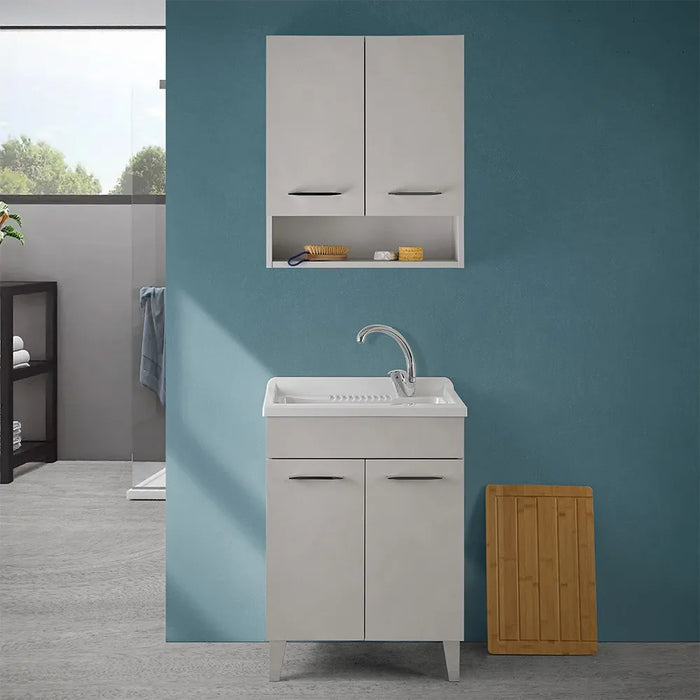 Asse di lavaggio per lavatoio in resina da 60 cm in legno di bambù