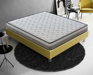 Materasso Piazza e Mezza 120x190 in Memory Foam Alto 22 cm Alta Densità  - Sistema di Alleviamento dei Punti di Pressione - Elastico e indeformabile  Ortopedico