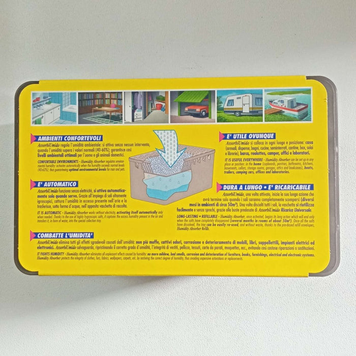 Assorbiumido in vaschetta fragranza lavanda con 1 ricarica da 450gr