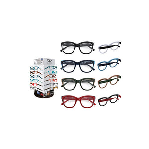 Assortimento 24 occhiali da lettura De Tomaso – Diottria +2.9 – Design unisex – Comfort visivo