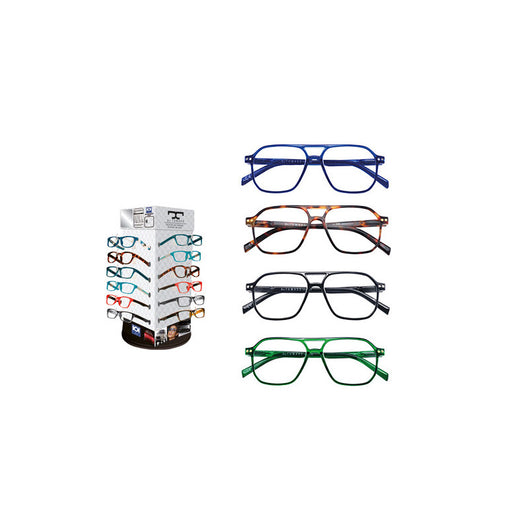 Assortimento 24 occhiali da lettura De Tomaso – Diottria +3.0 – Design unisex – Comfort visivo