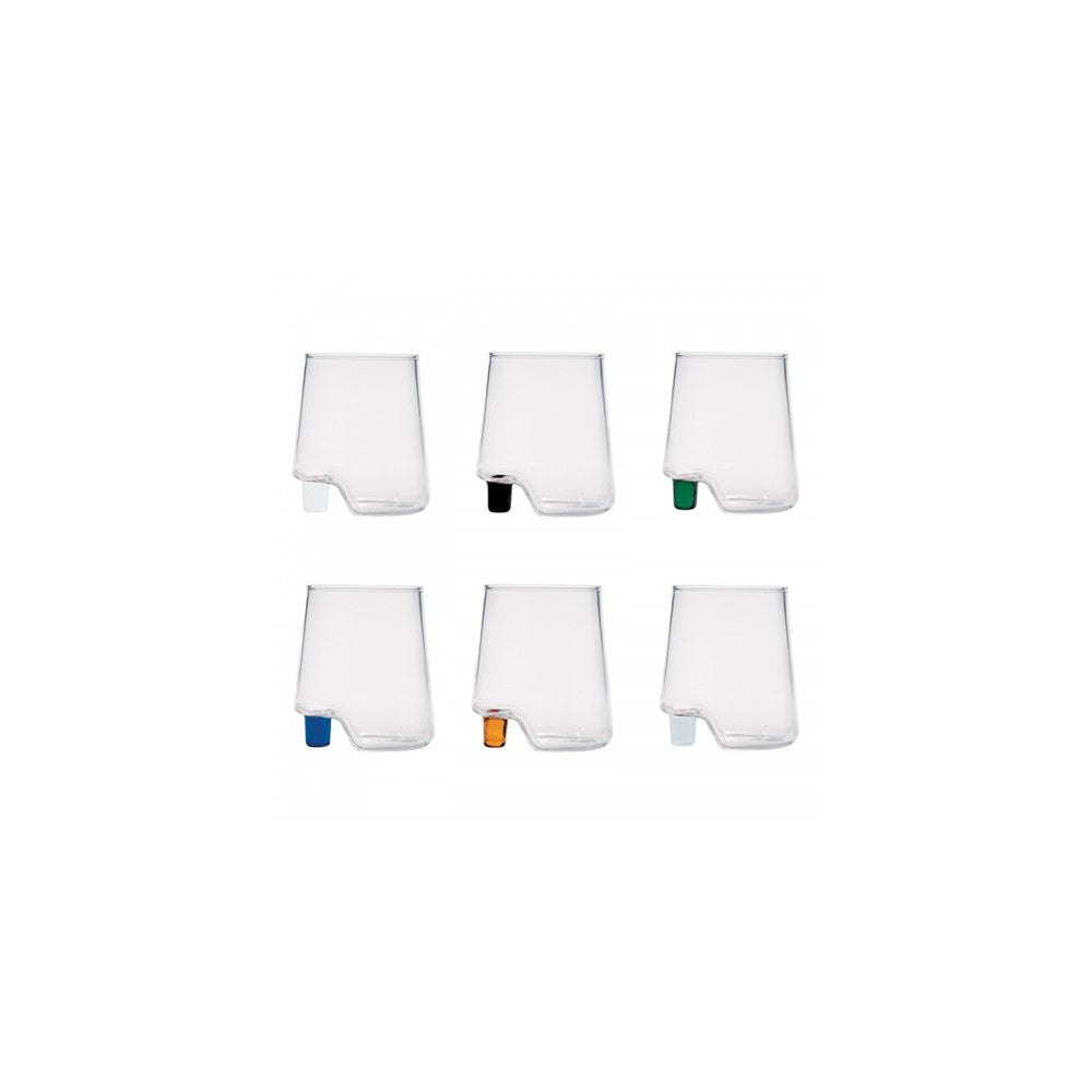 Assortimento Gamba de Vero Zafferano Bicchiere in vetro borosilicato box 6 pezzi