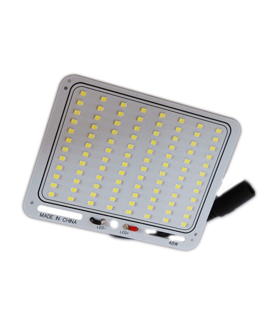 Asta Allungabile 3,6 Mt Pannello Led Smd 96 Led Luce Bianca 48w Pesca Campeggio         