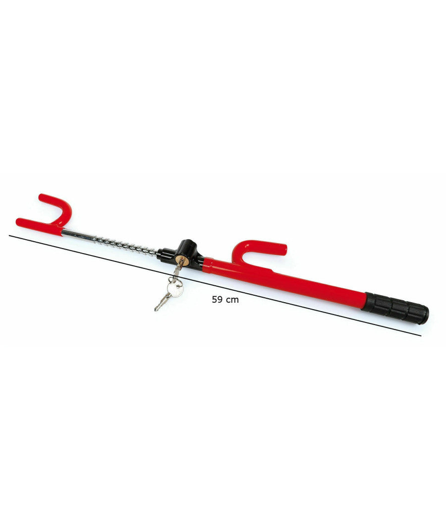 Asta Blocca Sterzo Per Volante Auto Antifurto Sicurezza Macchina Anti Theft 60cm         