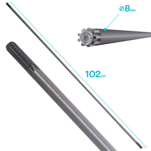 Prolunga decespugliatori asta ø26x1030mm trasmissione 9 denti connettore rapido