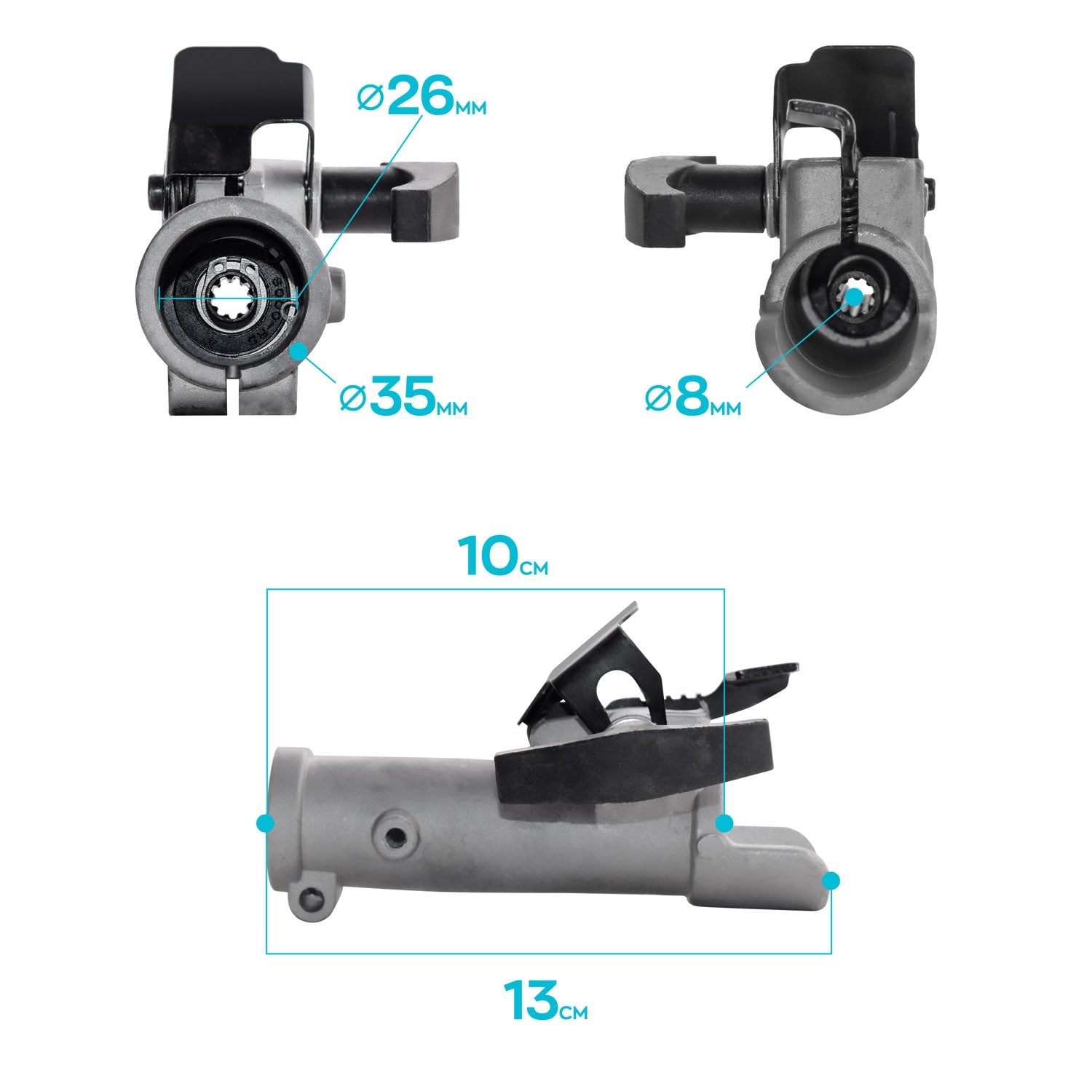 Prolunga decespugliatori asta ø26x1030mm trasmissione 9 denti connettore rapido