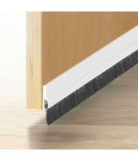 Asta Parafreddo Paraspifferi Per Porta Adesiva Con Spazzola 100 Cm Bianco         