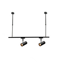 Asta Regolabile Per Faretti A Binario Elettrico Staffa A Soffitto 1 Mt T-100cm  Nero       