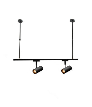 Asta Regolabile Per Faretti A Binario Elettrico Staffa A Soffitto 1 Mt T-100cm  Nero       