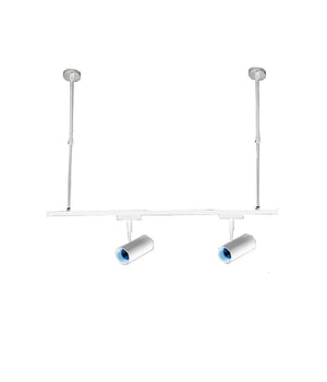 Asta Regolabile Per Faretti A Binario Elettrico Staffa A Soffitto 1 Mt T-100cm         