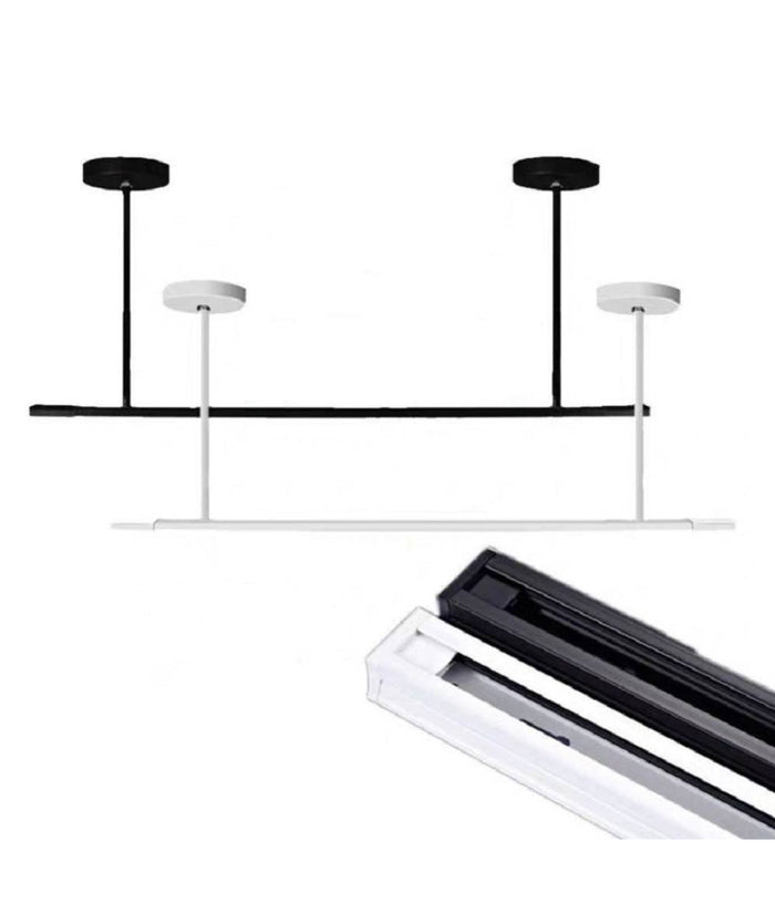 Asta Regolabile Per Faretti A Binario Elettrico Staffa Illuminazione 20cm T-20cm         