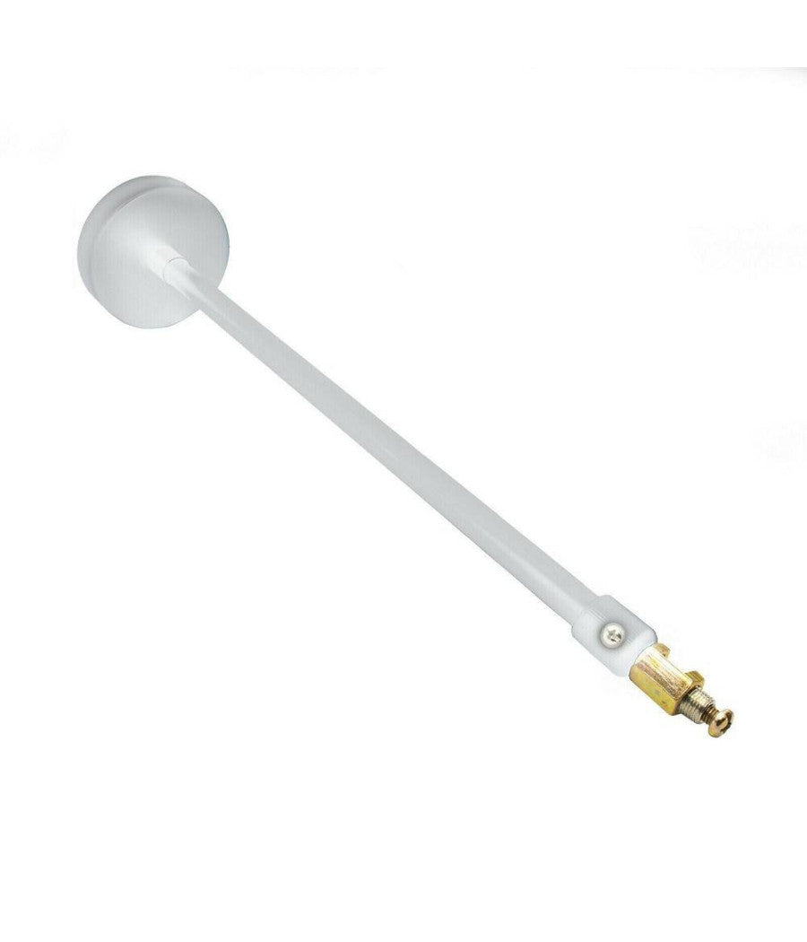 Asta Regolabile Per Faretti A Binario Elettrico Staffa Illuminazione 20cm T-20cm  Bianco       