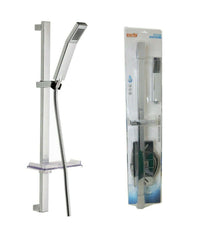 Asta Saliscendi Cromata Colonna Doccetta Con Saliscendi Portasapone 69136         2