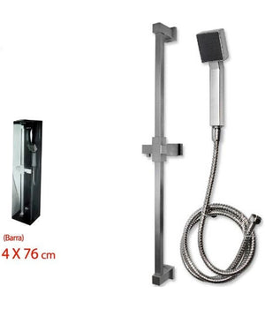 Asta Saliscendi Cromato Per Doccia Soffione Doccetta 1 Getto Laccio 1,5mt         