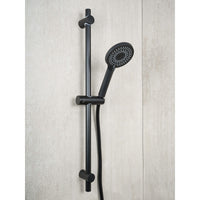 Asta saliscendi nera con doccetta multifunzione ermes