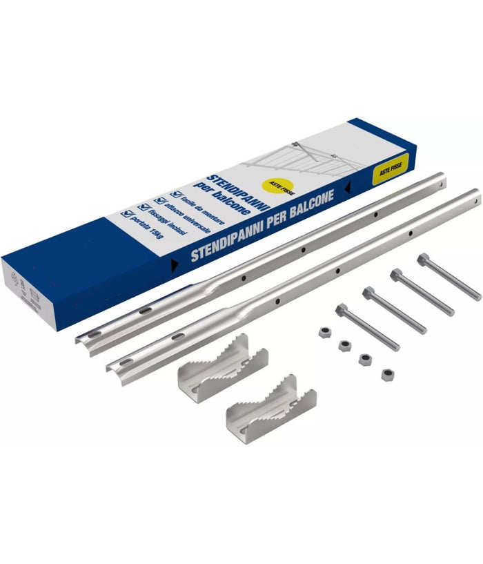 Aste Per Stendibiancheria Fisse Per Ringhiera Balcone Stendino Da Esterno Bracci         