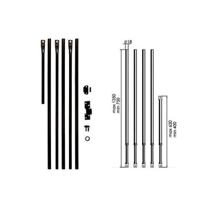 Aste Serrature Quintuplice Pz 5 100Q Moia