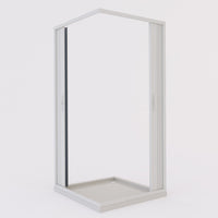 Box doccia a soffietto in PVC 70x80 cm H 185 mod. Aster con apertura centrale