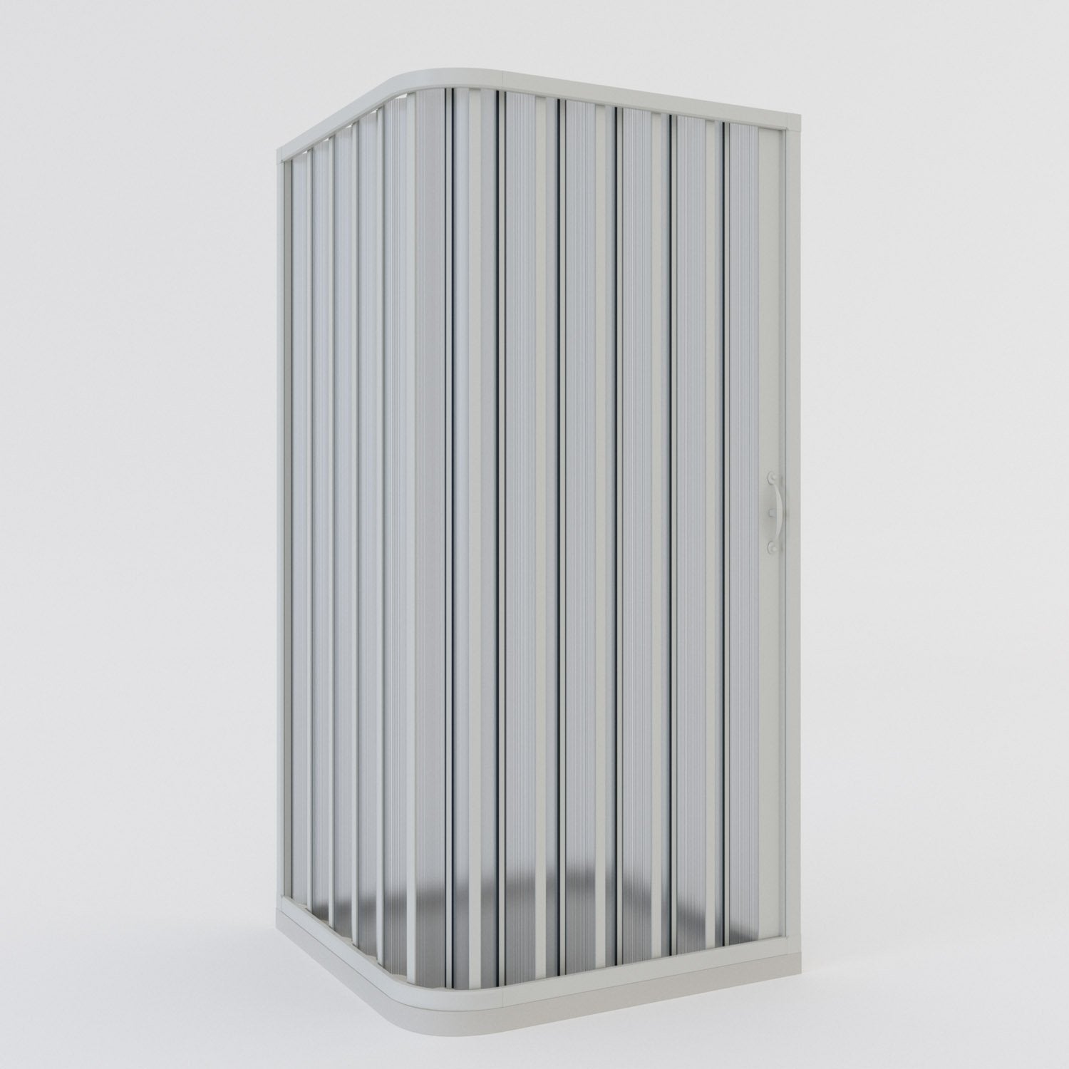 Box doccia a soffietto in PVC 80x90 cm H 185 mod. Aster con apertura laterale