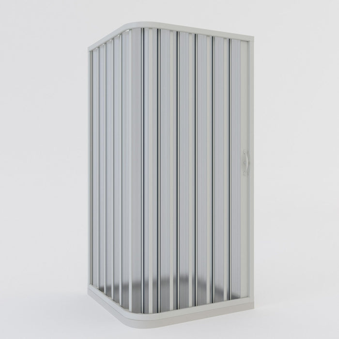 Box doccia a soffietto in PVC 80x90 cm H 185 mod. Aster con apertura laterale