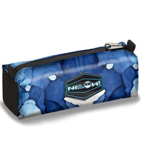 Astuccio Bauletto Neon Gut Azzurro Sfumature Fantasia Singola Zip Scuola Ragazzi         