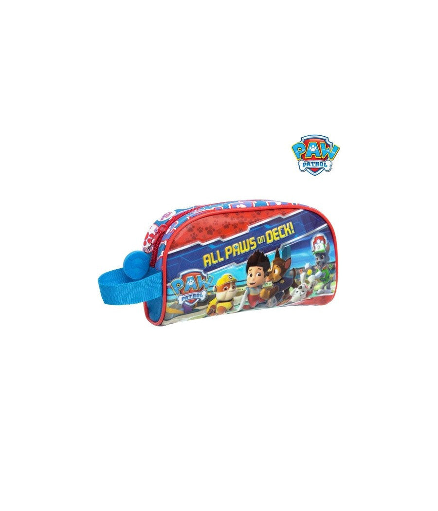 Astuccio Con Maniglia E Chiusura Zip Portapenne Portamatite Paw Patrol         