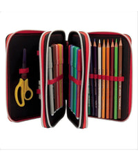 Astuccio Gormiti Scuola 3 Piani Completo Portapastelli Portapenne Pennarelli         